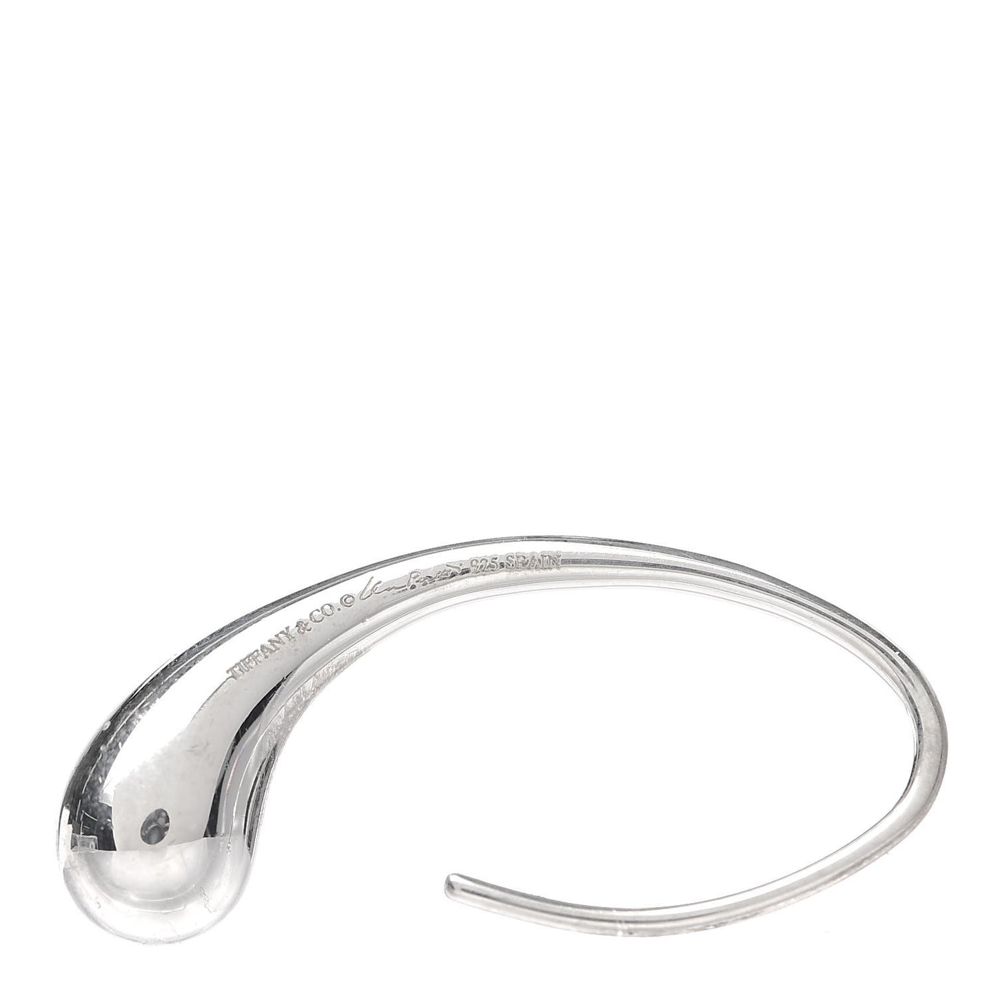 Sterling Silver Elsa Peretti Teardrop Hoop Earrings