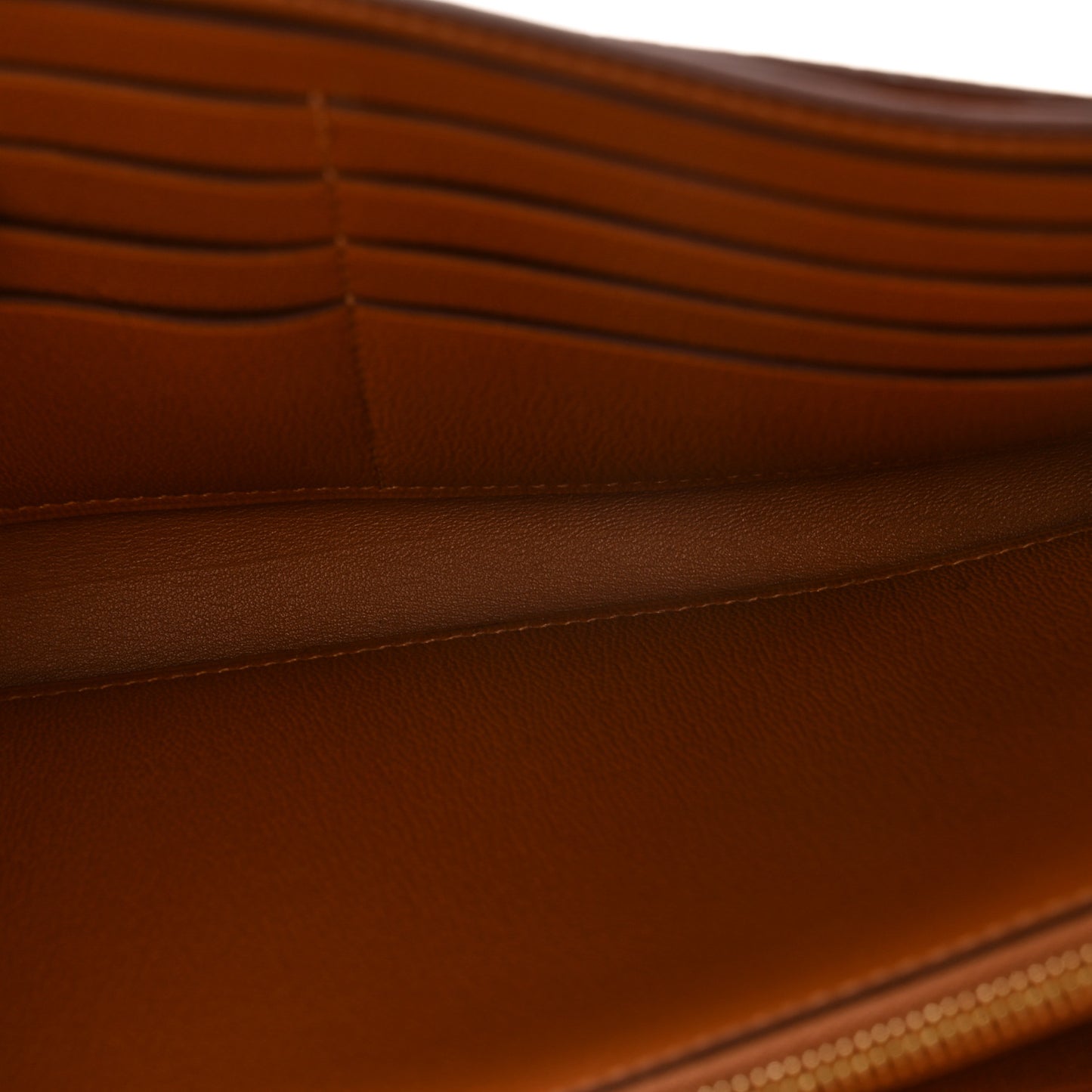 Matte Alligator Constance Long Wallet Fauve