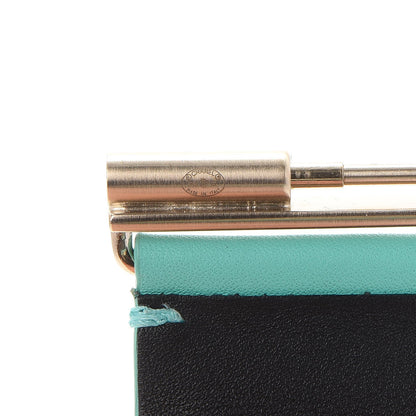 Chanel Calfskin CC Wide Cuff Light Green 5 of 6