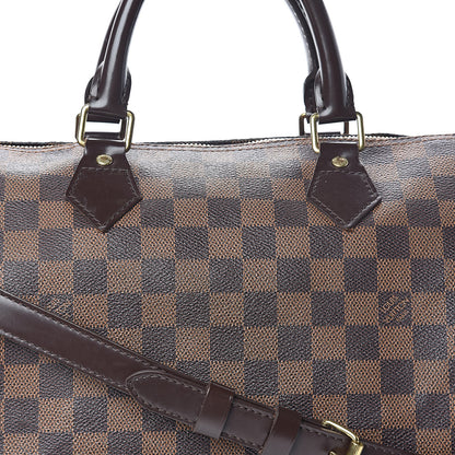 Louis Vuitton Damier Ebene Speedy Bandouliere 35 8 of 14