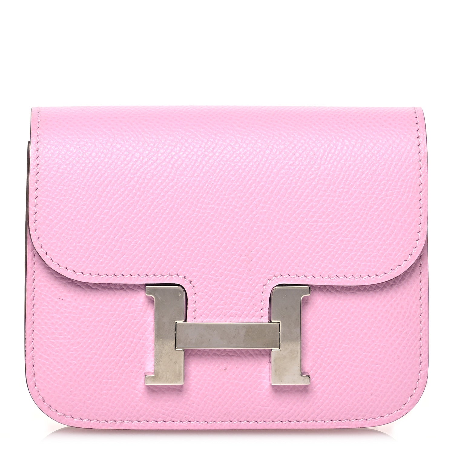 Hermes Epsom Constance Slim Wallet Mauve Sylvestre 1 of 11