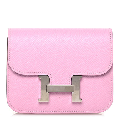 Hermes Epsom Constance Slim Wallet Mauve Sylvestre 1 of 11