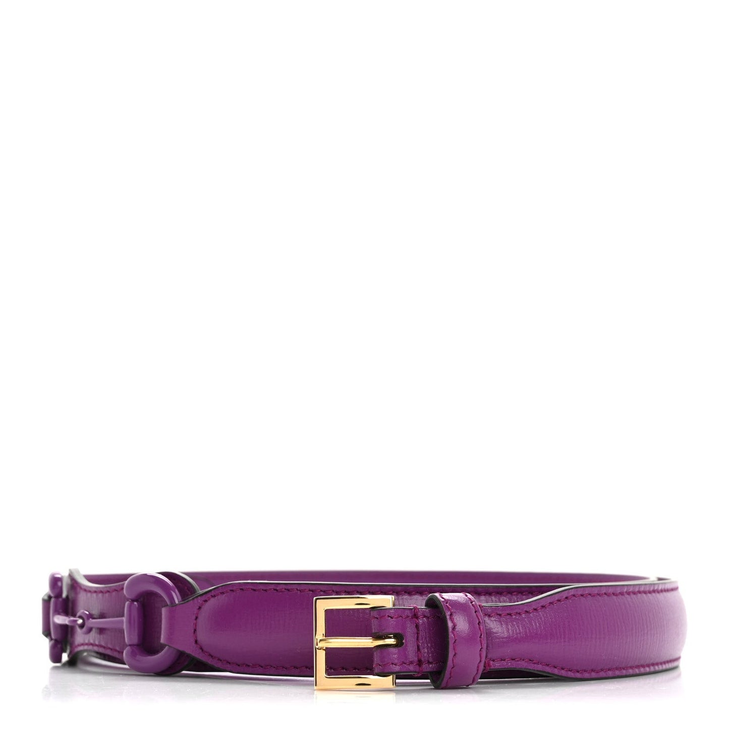 Efesto Leather Womens Horsebit 15/23mm Belt 95 38 Purple
