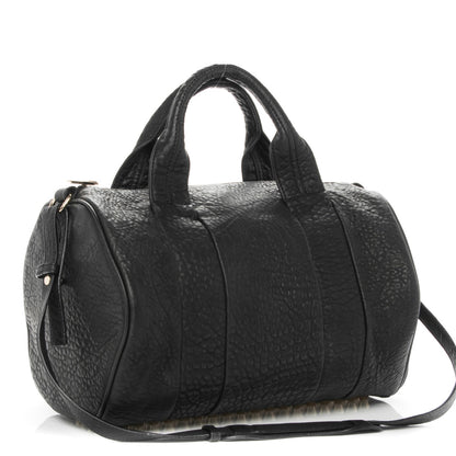 Alexander Wang Pebbled Lambskin Rocco Black Pale Gold Hardware 3 of 7