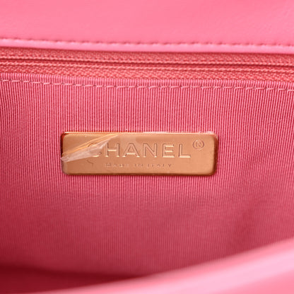 Chanel Lambskin Quilted Medium Chanel 19 Flap Pink 6 of 11