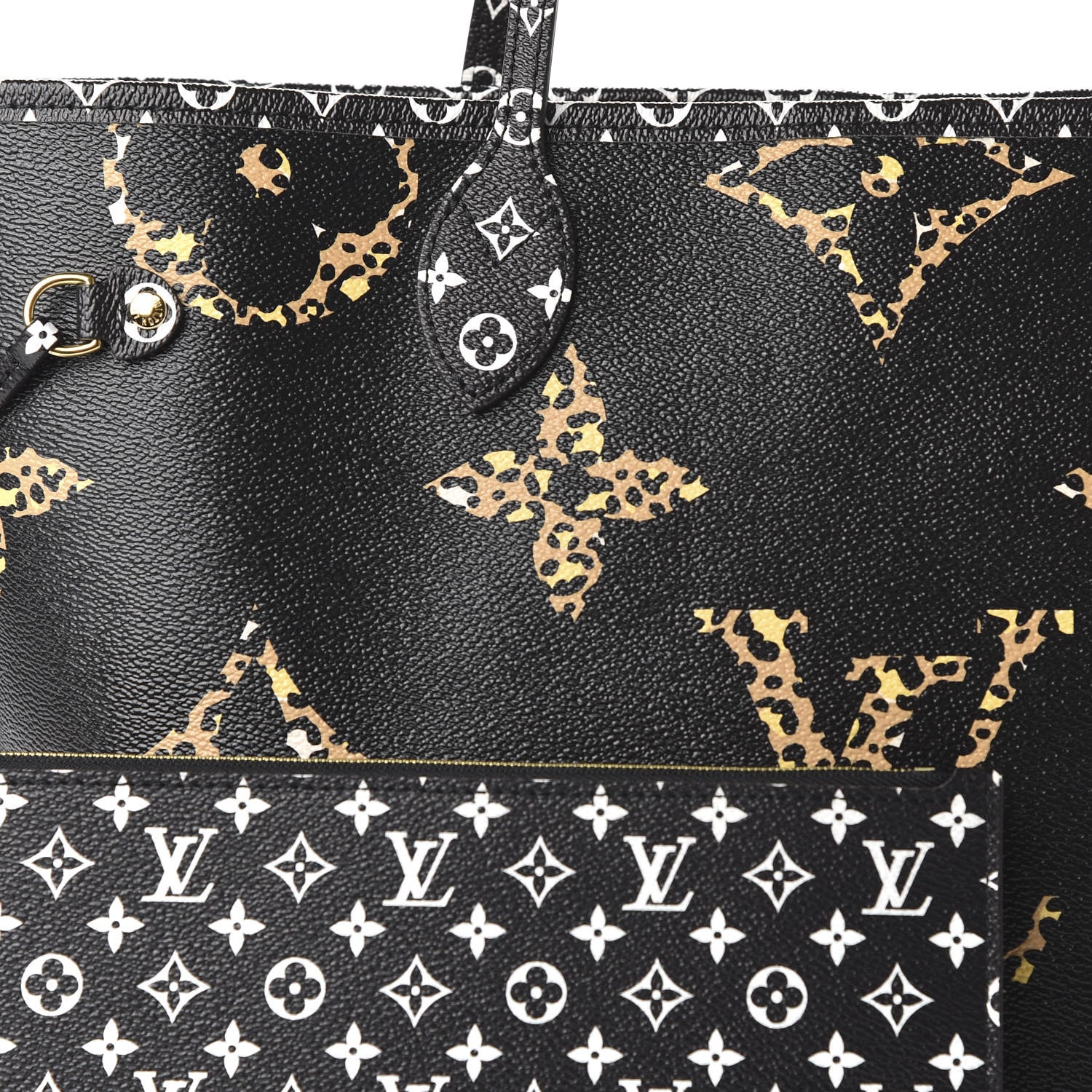 Louis Vuitton Monogram Giant Jungle Neverfull MM Black 10 of 10
