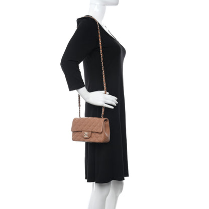 Chanel Lambskin Quilted Mini Rectangular Flap Brown 2 of 10