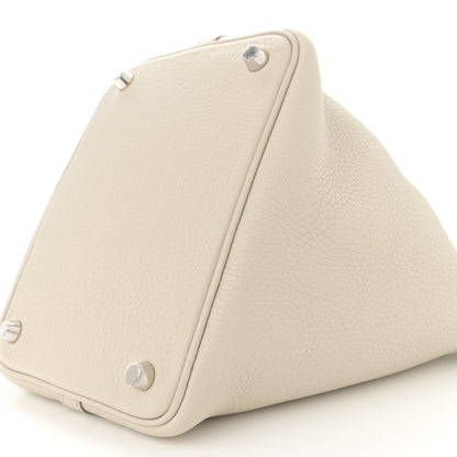 Hermes Taurillon Clemence Picotin Lock 18 PM Beton 10 of 12