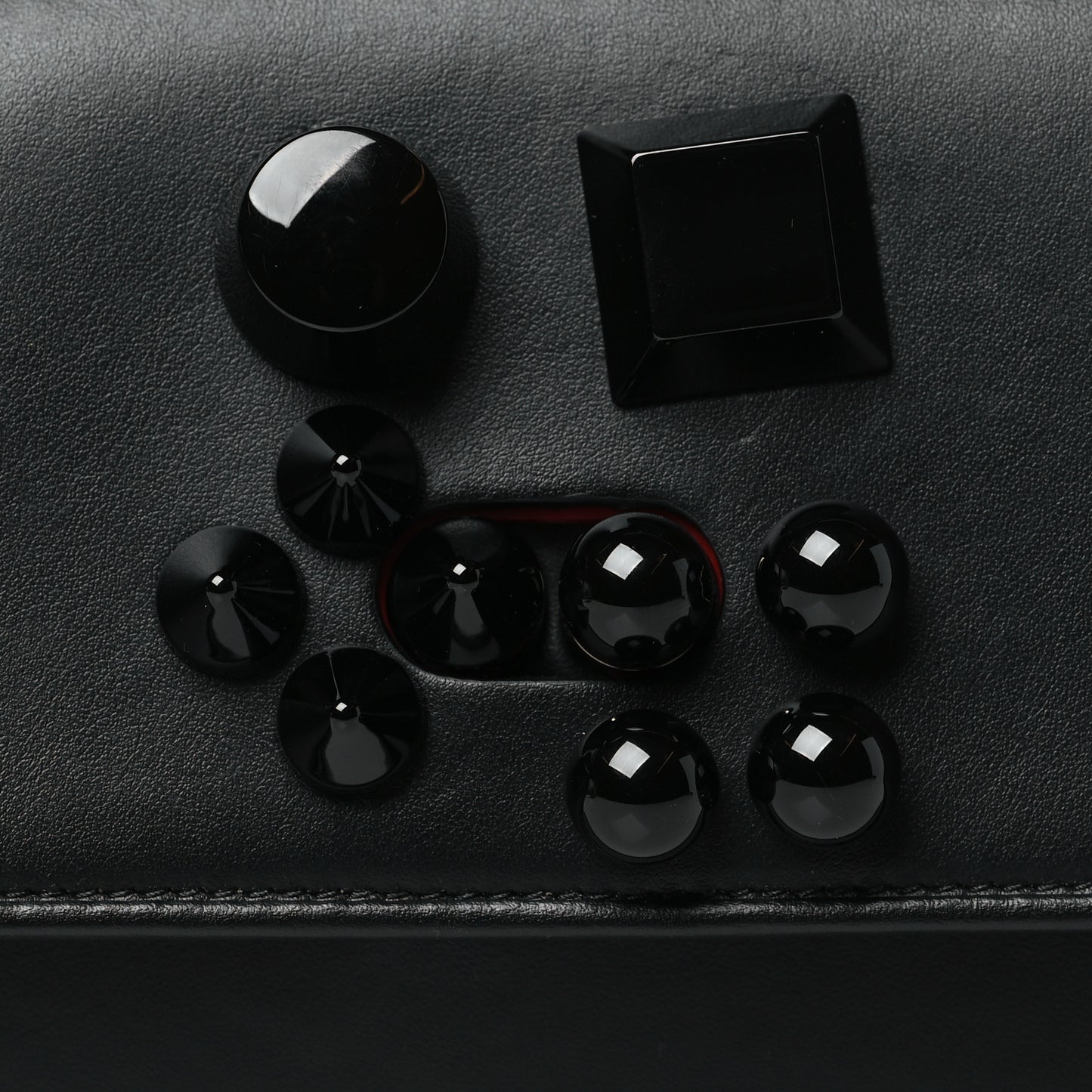 Calfskin Studded Carasky Crossbody Bag Black