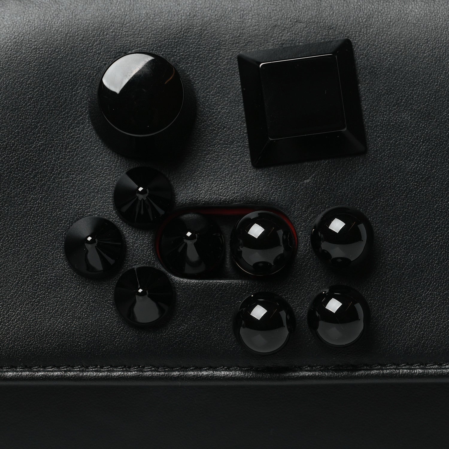 Christian Louboutin Calfskin Studded Carasky Crossbody Bag Black 7 of 9