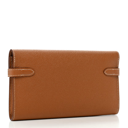 Hermes Epsom Kelly Longue Wallet Gold 3 of 7