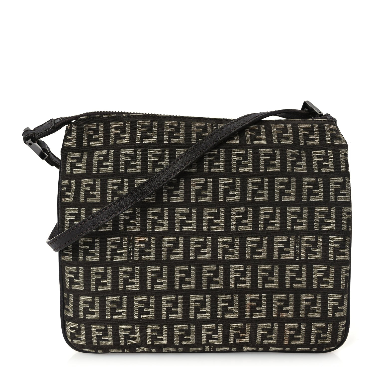 Fendi Zucchino Vitello Crossbody Brown 1 of 8