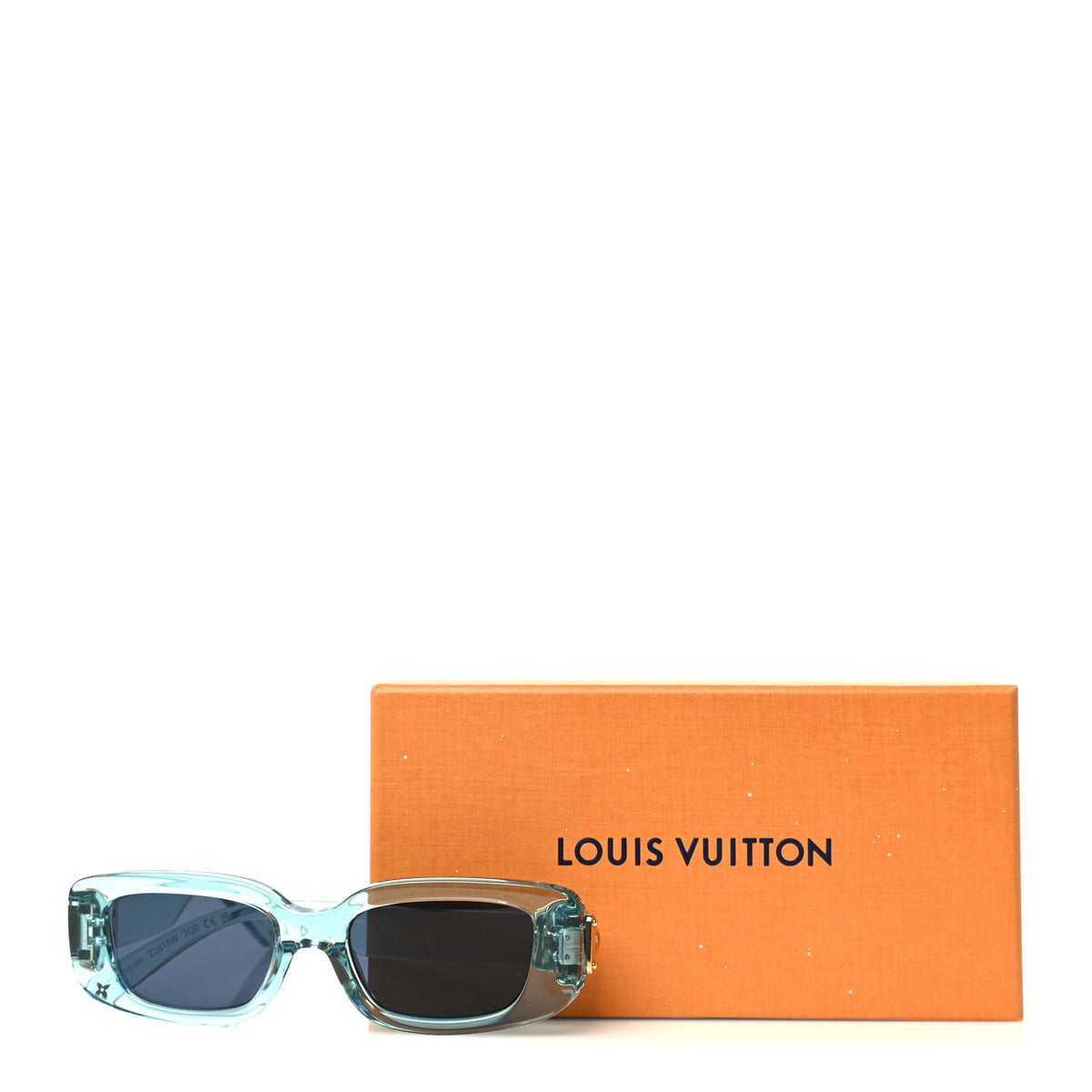Acetate S Lock Cat Eye Sunglasses Z2818W  Crystal Blue