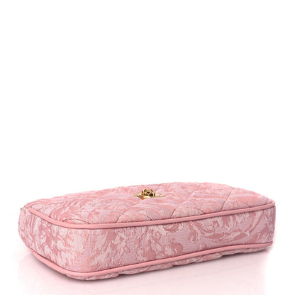 Versace Jacquard Barocco Quilted Medusa Crossbody Pink 3 of 8