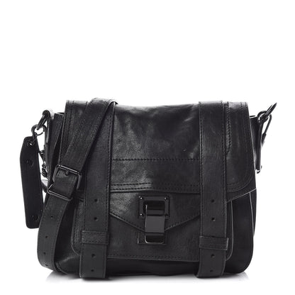 Proenza Schouler Lambskin PS1 Mini Pouch Messenger Black 1 of 19