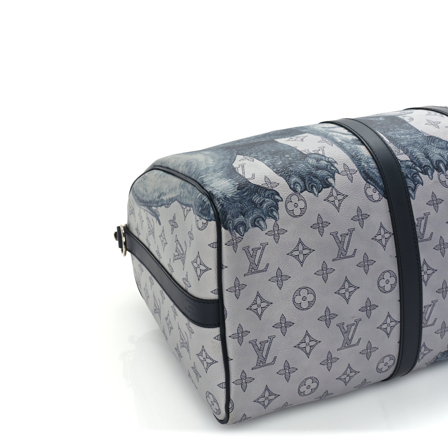 Louis Vuitton Savane Monogram Elephant Chapman Keepall Bandouliere 45 Dune 7 of 8