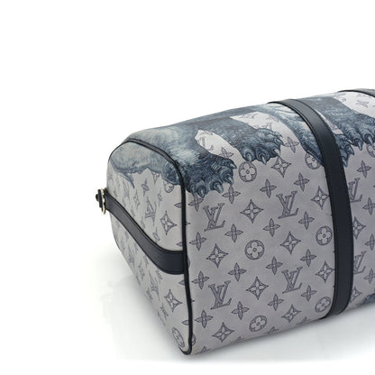 Louis Vuitton Savane Monogram Elephant Chapman Keepall Bandouliere 45 Dune 7 of 8