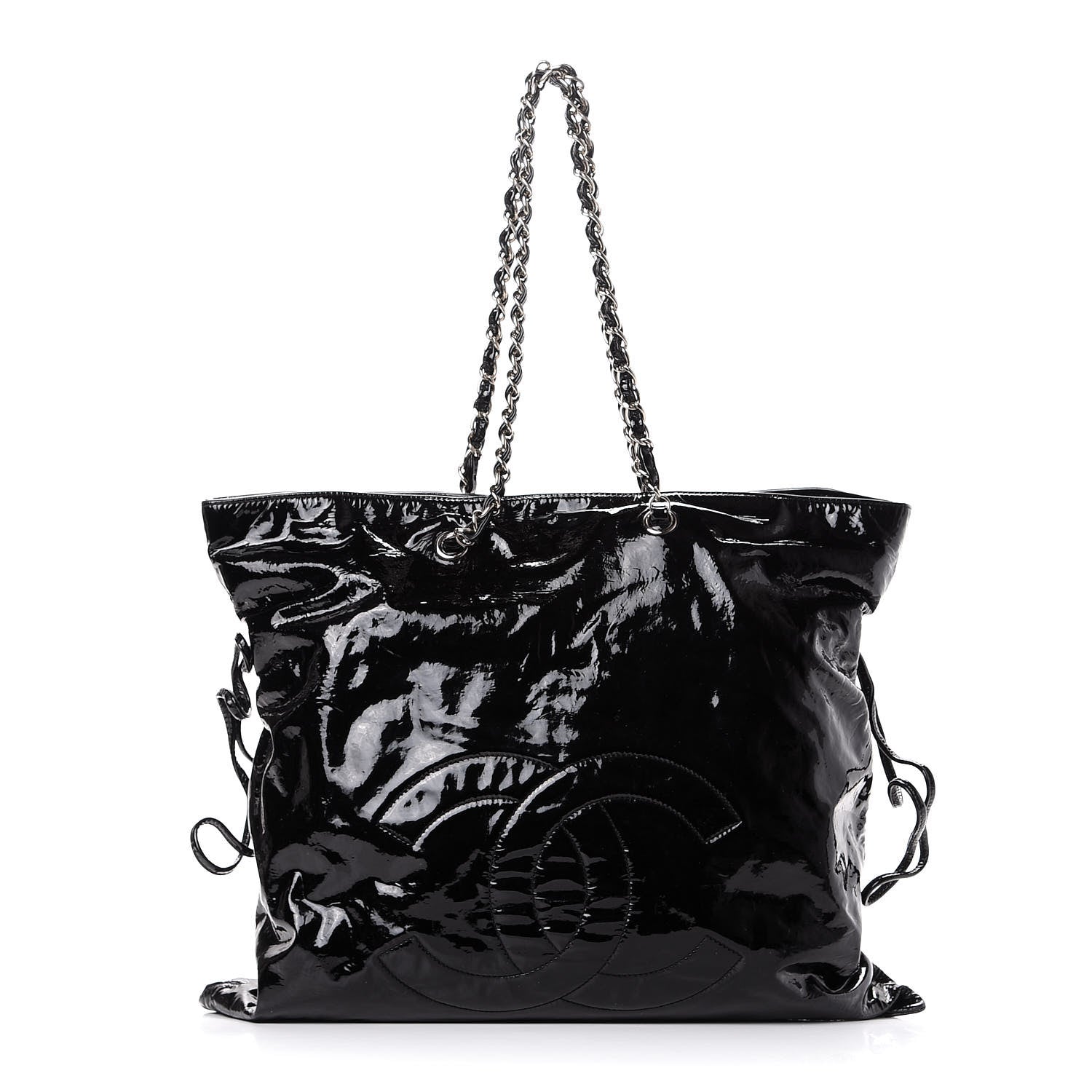 Chanel Patent Bonbons Shopper Tote Black 2 of 18