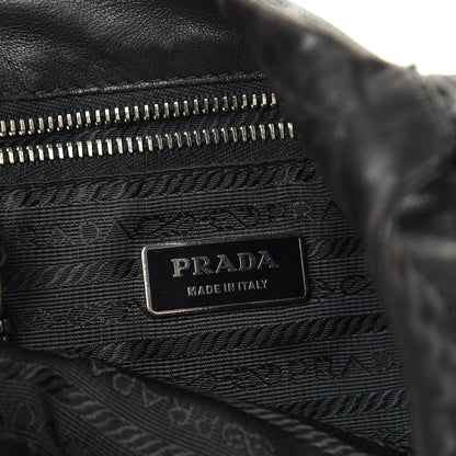 Prada Glace Calfskin Shoulder Bag Black 6 of 14