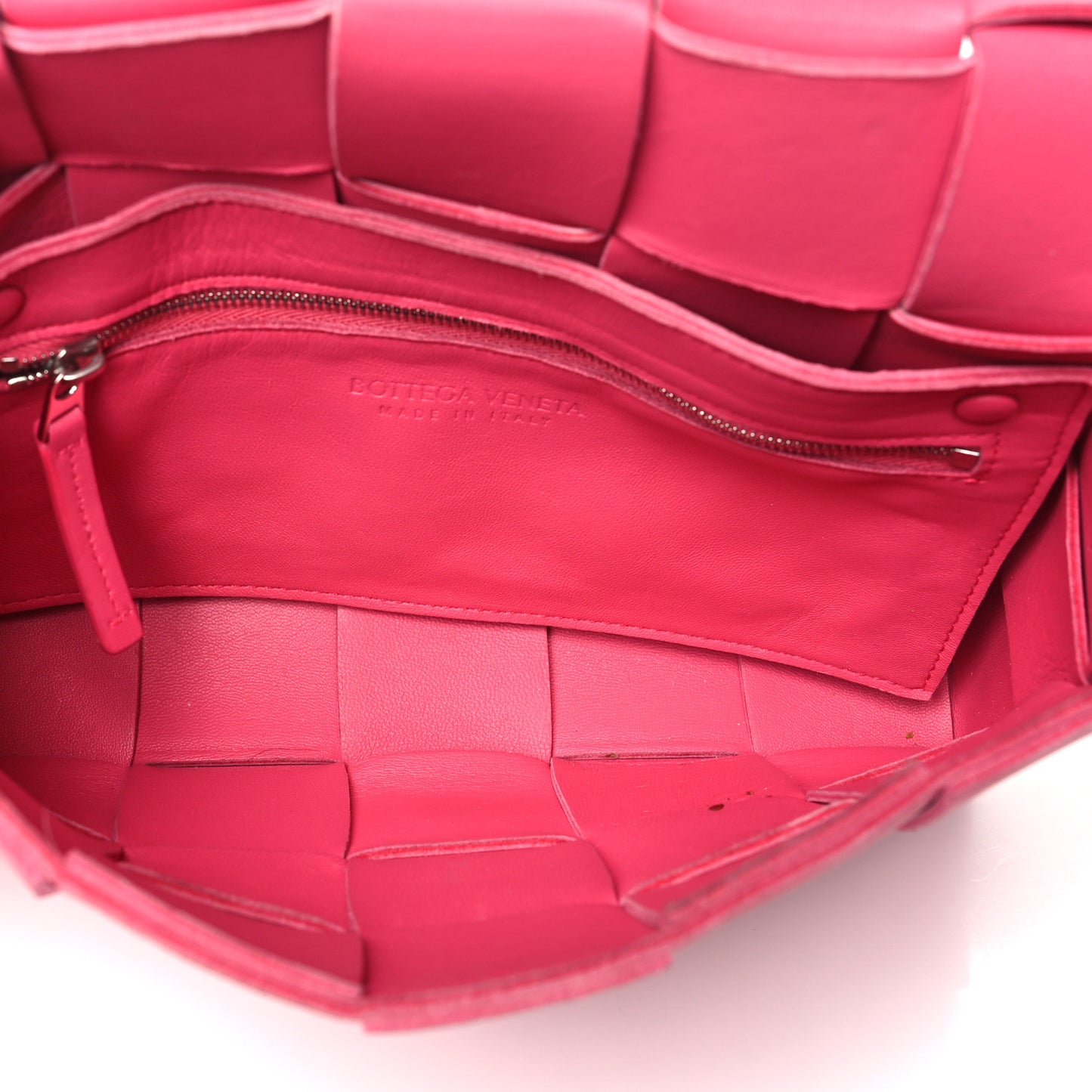 Lambskin Maxi Intrecciato Cassette Crossbody Bag Lollipop