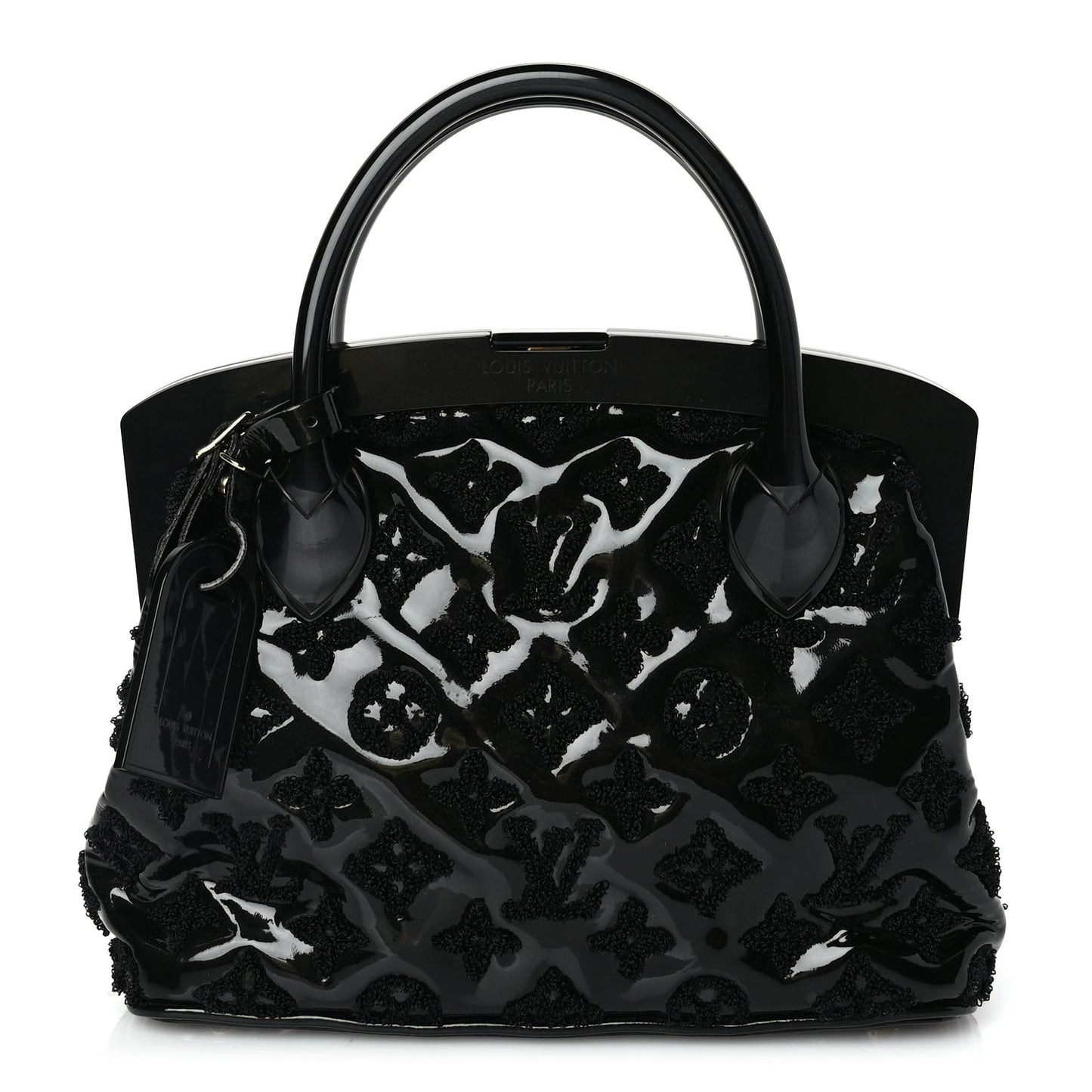 Patent Lambskin Fascination Lockit BB Frame Black