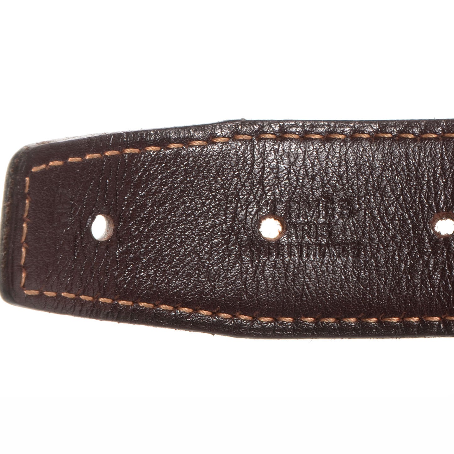 Box Evergrain Reversible Polished Cadena H 32mm Belt Noir Havane 65