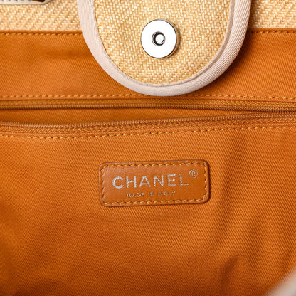 Chanel Woven Straw Raffia Medium Deauville Tote Beige 8 of 13