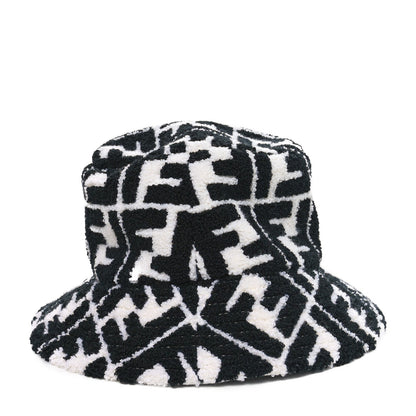 Fendi Terrycloth FF Bucket Hat S White Black 5 of 7