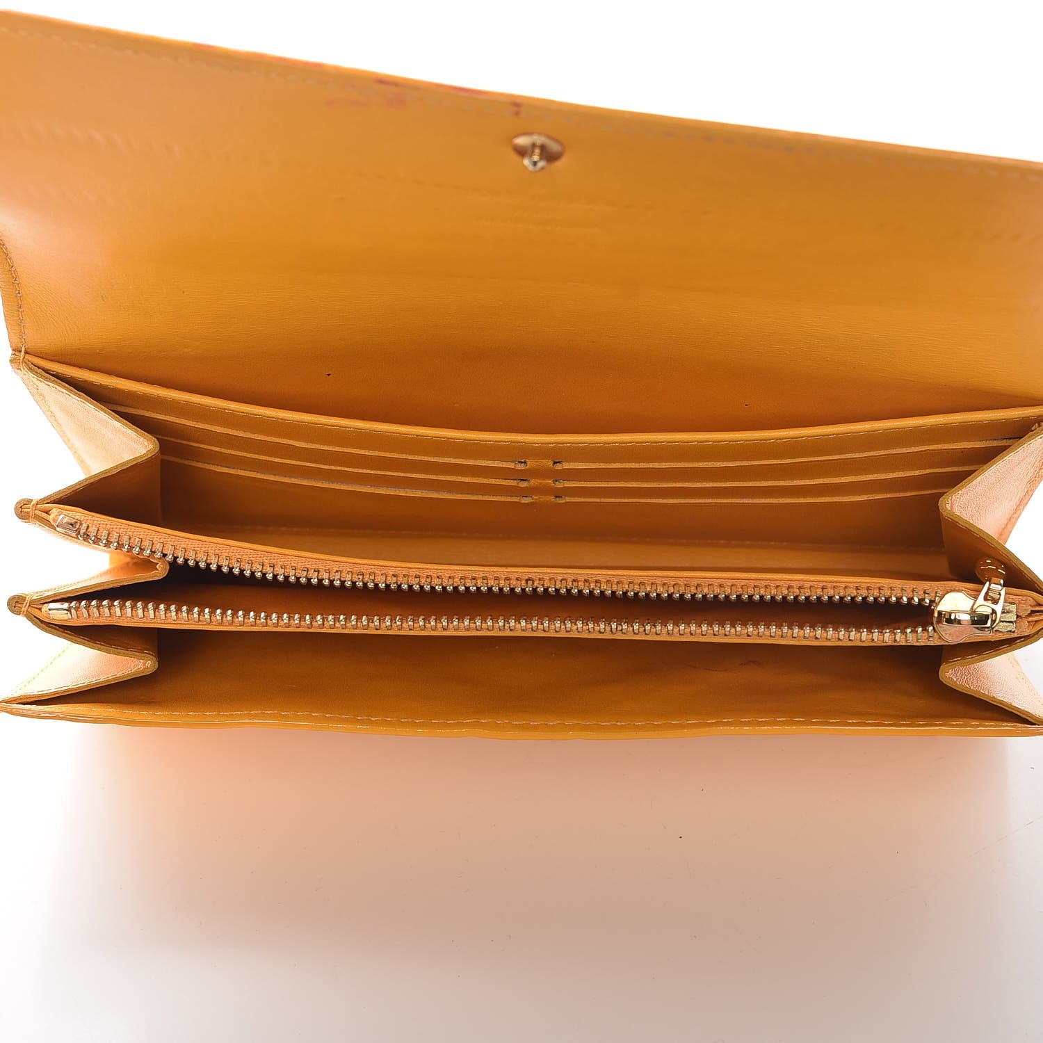 Louis Vuitton Vernis Sarah Wallet Jaune Passion 5 of 17