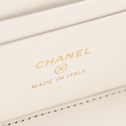 Chanel Caviar Quilted Small Vanity Case With Chain White 6 of 12