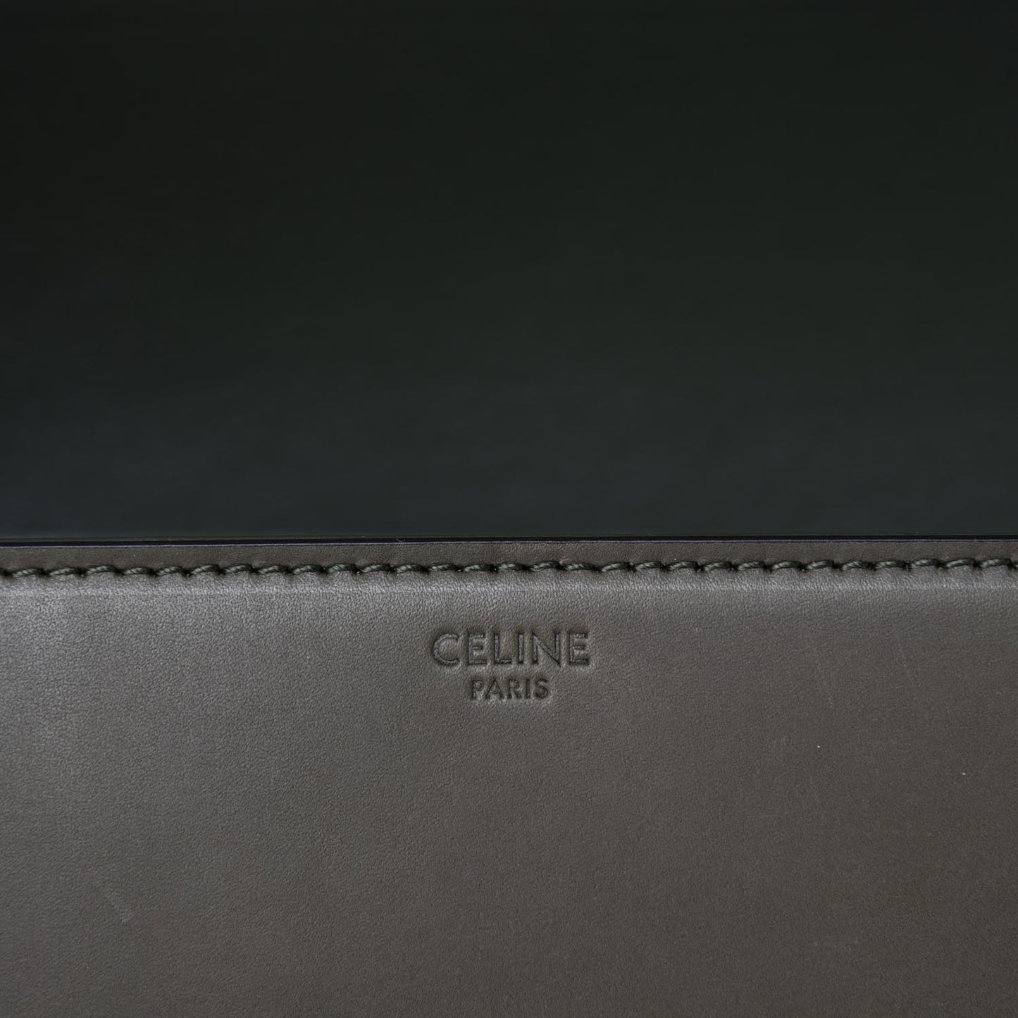 Shiny Calfskin Medium Triomphe Dark Olive