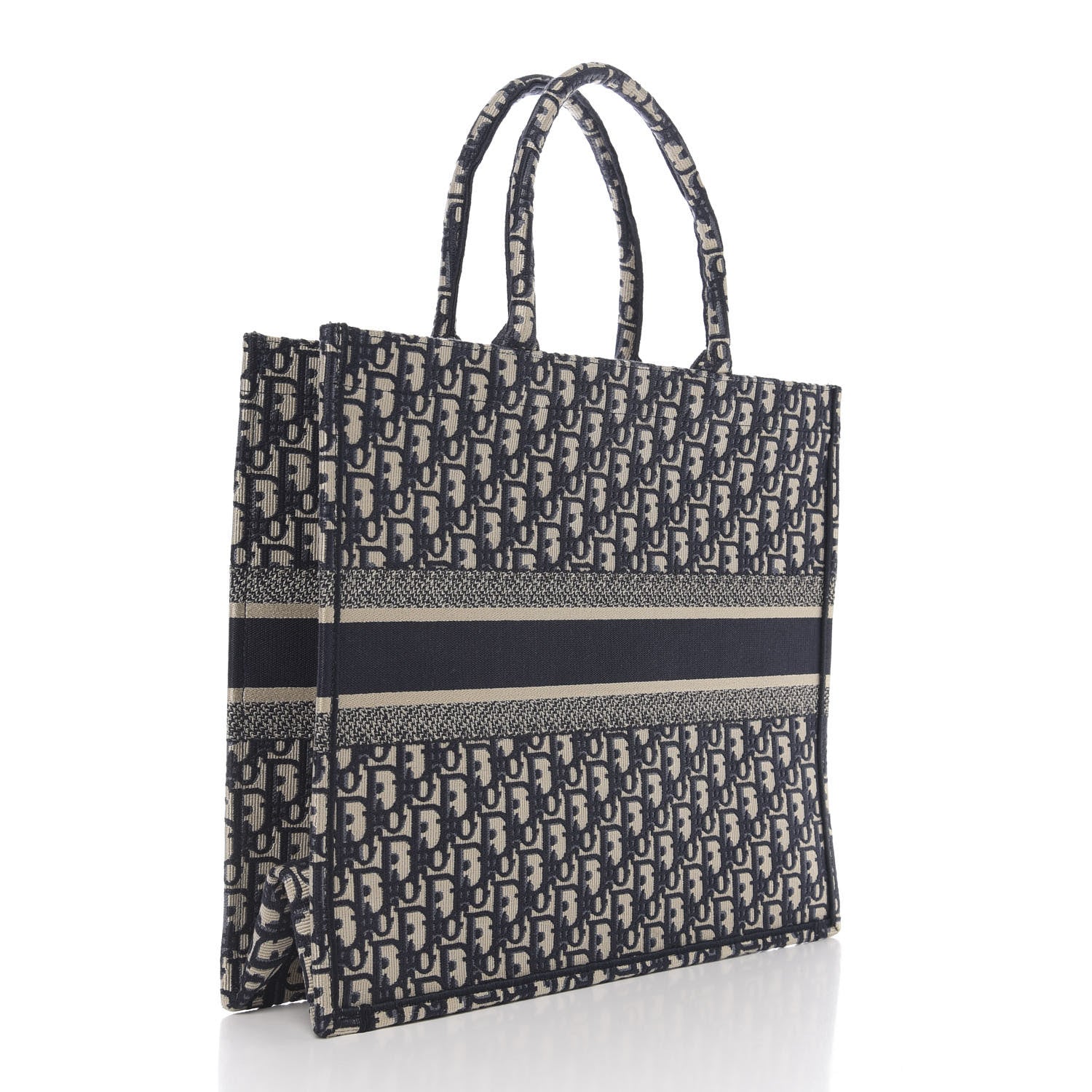 Christian Dior Oblique Book Tote Blue Multicolor 2 of 7