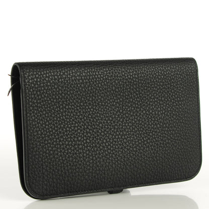 Hermes Togo Dogon Duo Wallet Black 3 of 9