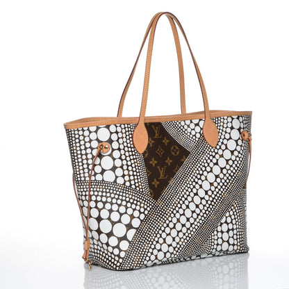 Louis Vuitton Monogram Kusama Waves Neverfull MM White 3 of 6