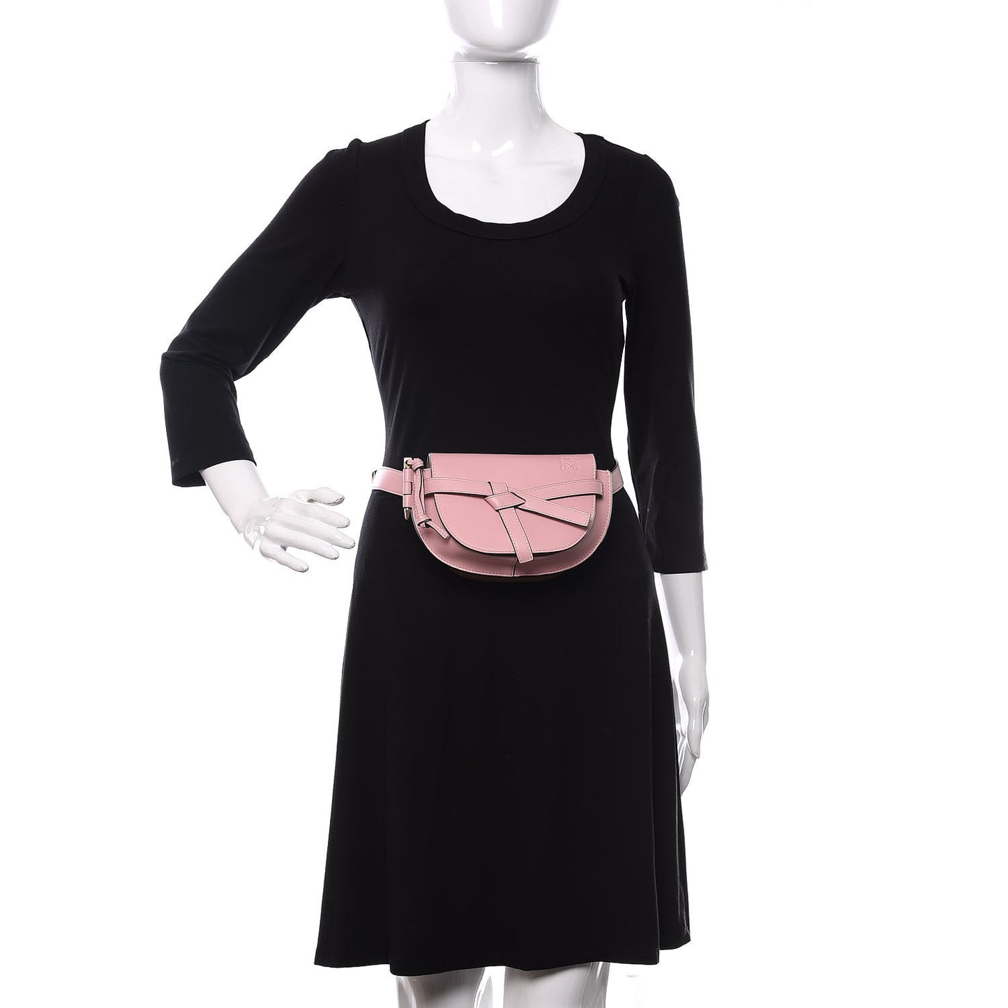 Calfskin Mini Gate Belt Bag Pastel Pink