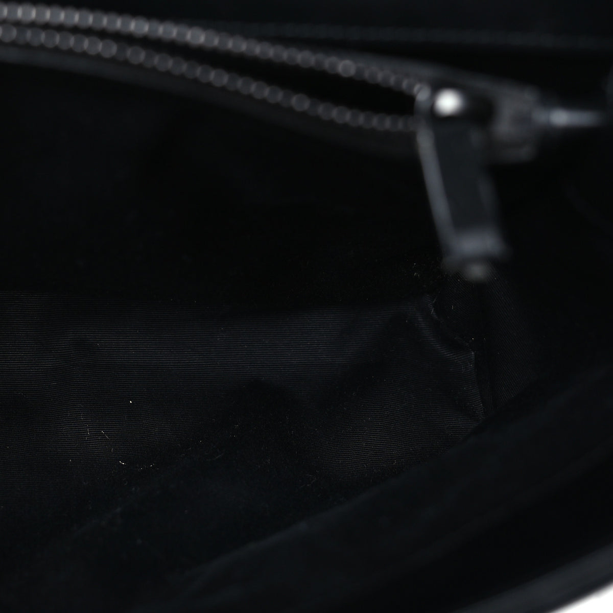 Saint Laurent Calfskin Y Quilted Monogram Monochrome Medium Loulou Chain Satchel Black 4 of 8
