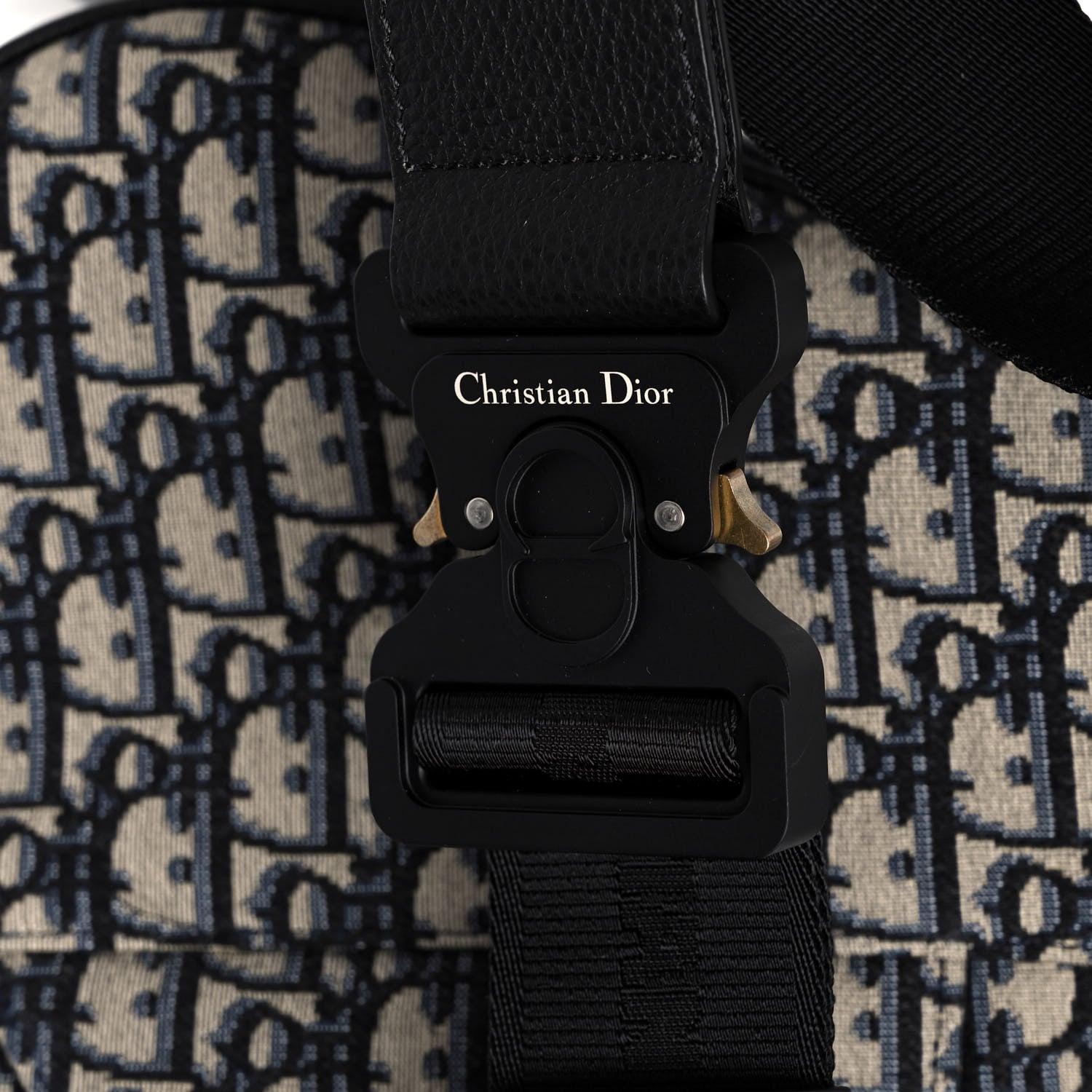 Christian Dior Oblique Mens Saddle Bag Blue 8 of 14