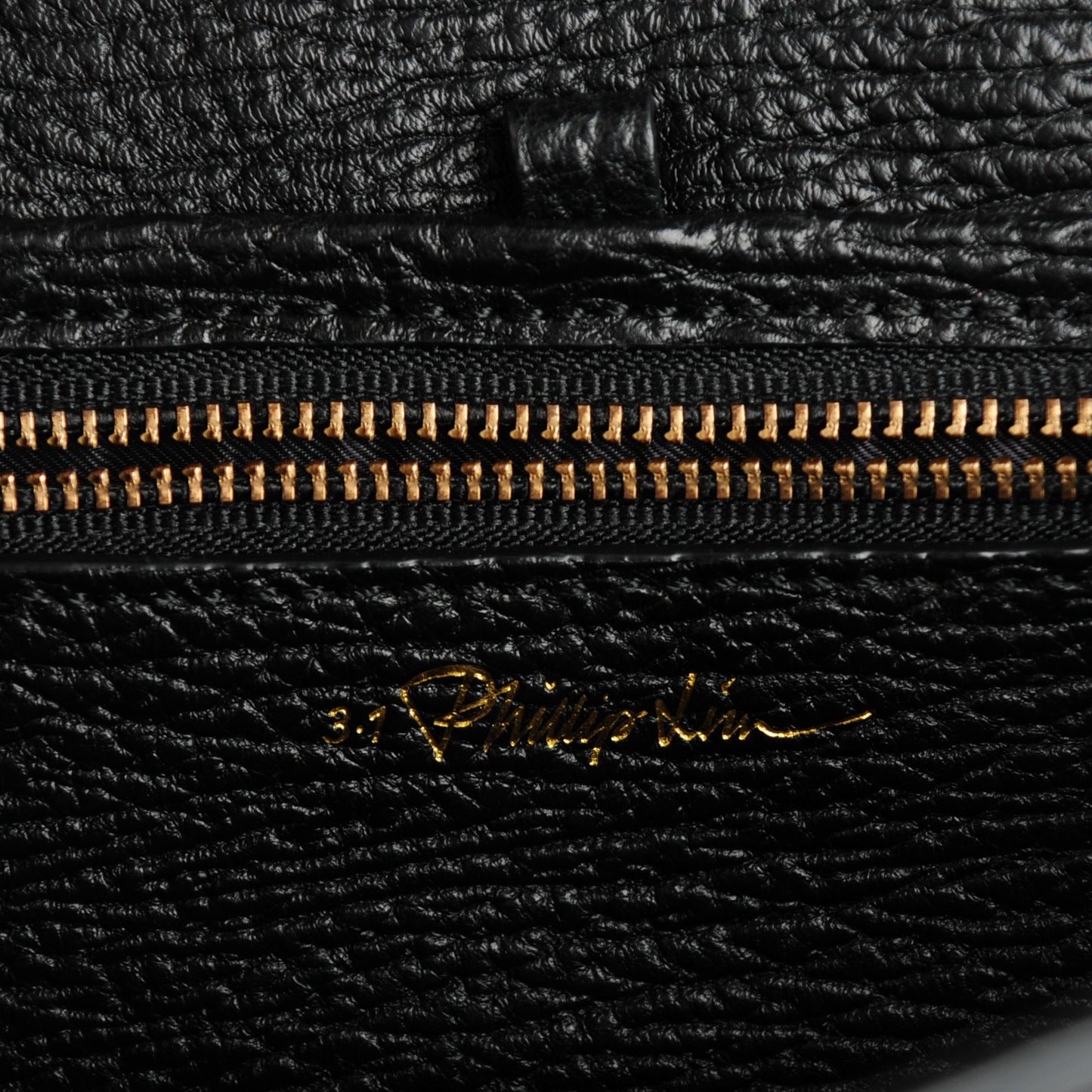 3.1 Textured Calfskin Mini Pashli Satchel Black