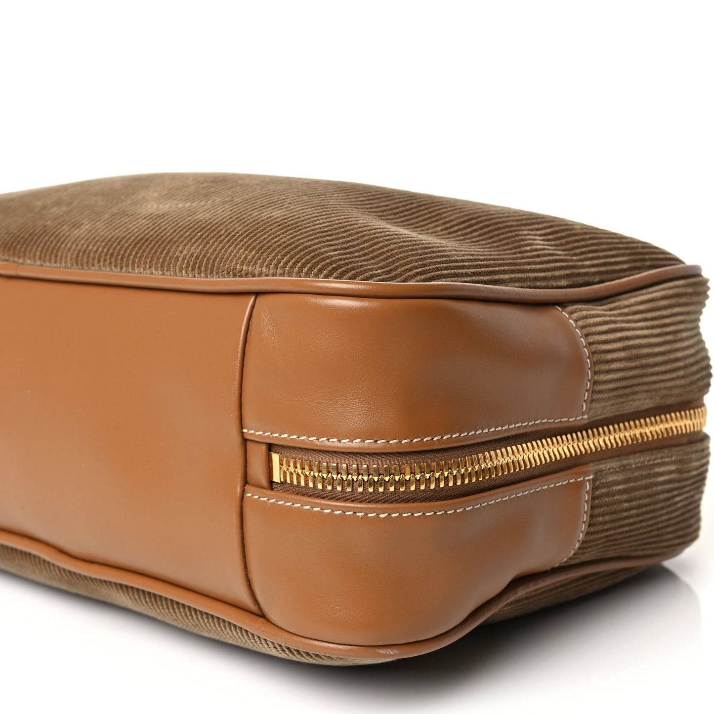 Corduroy Large Beau Top Handle Bag Cinnamon