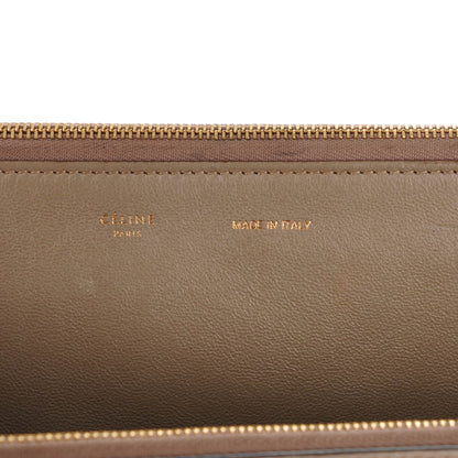 Celine Smooth Calfskin and Suede Double Zip Trapeze Sand 8 of 11