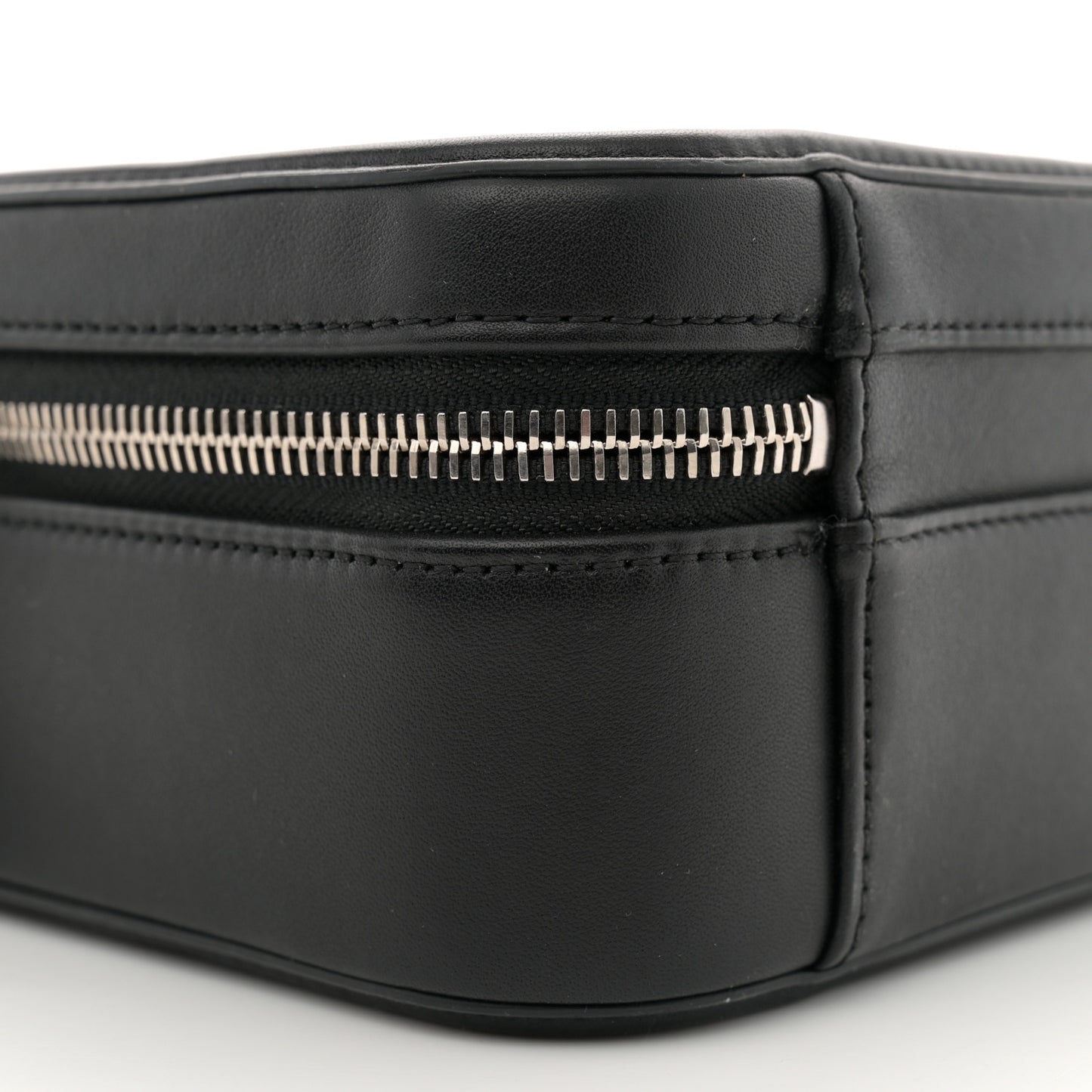 Lambskin Quilted Medium CC Filigree Vanity Case Black