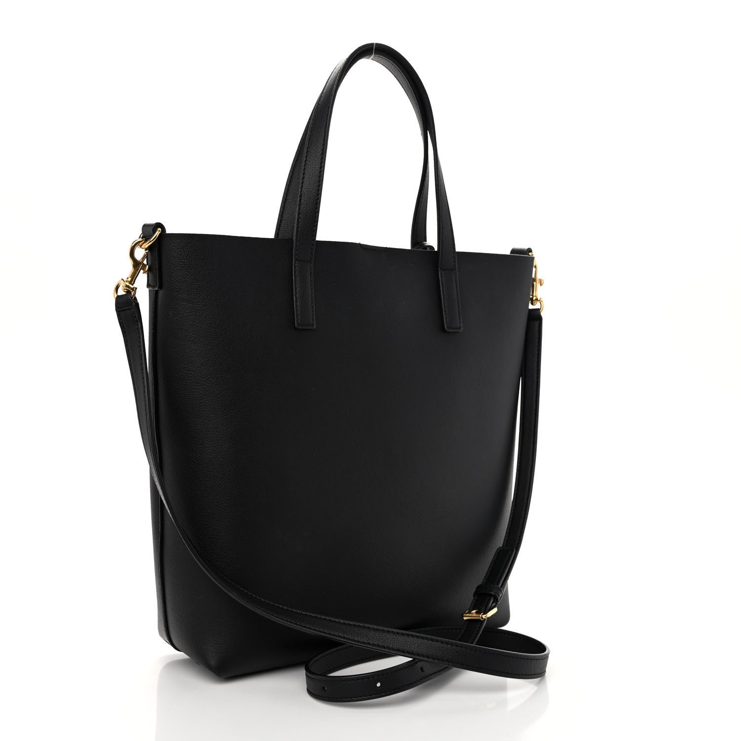 Saint Laurent Calfskin Toy Shopping Tote Black 3 of 8