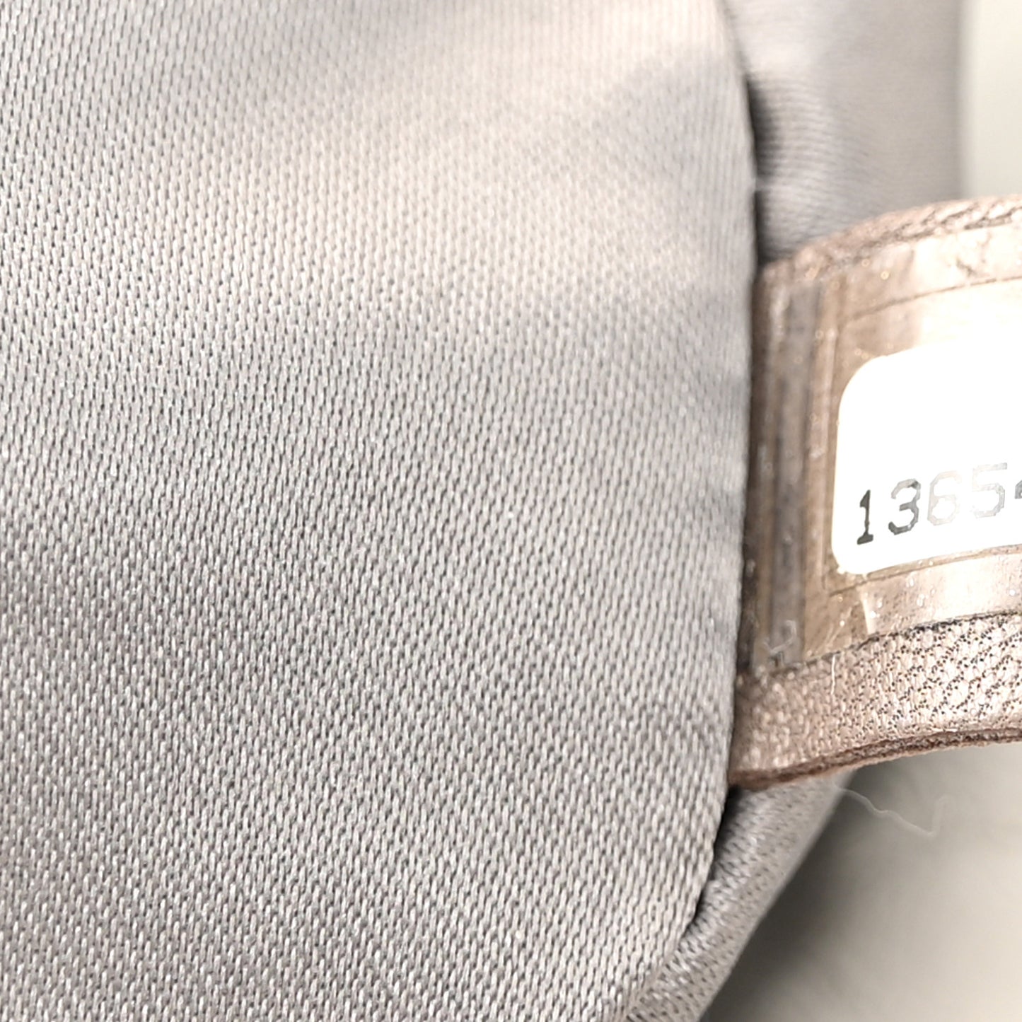 Glazed Calfskin Twisted Maxi Flap Light Grey