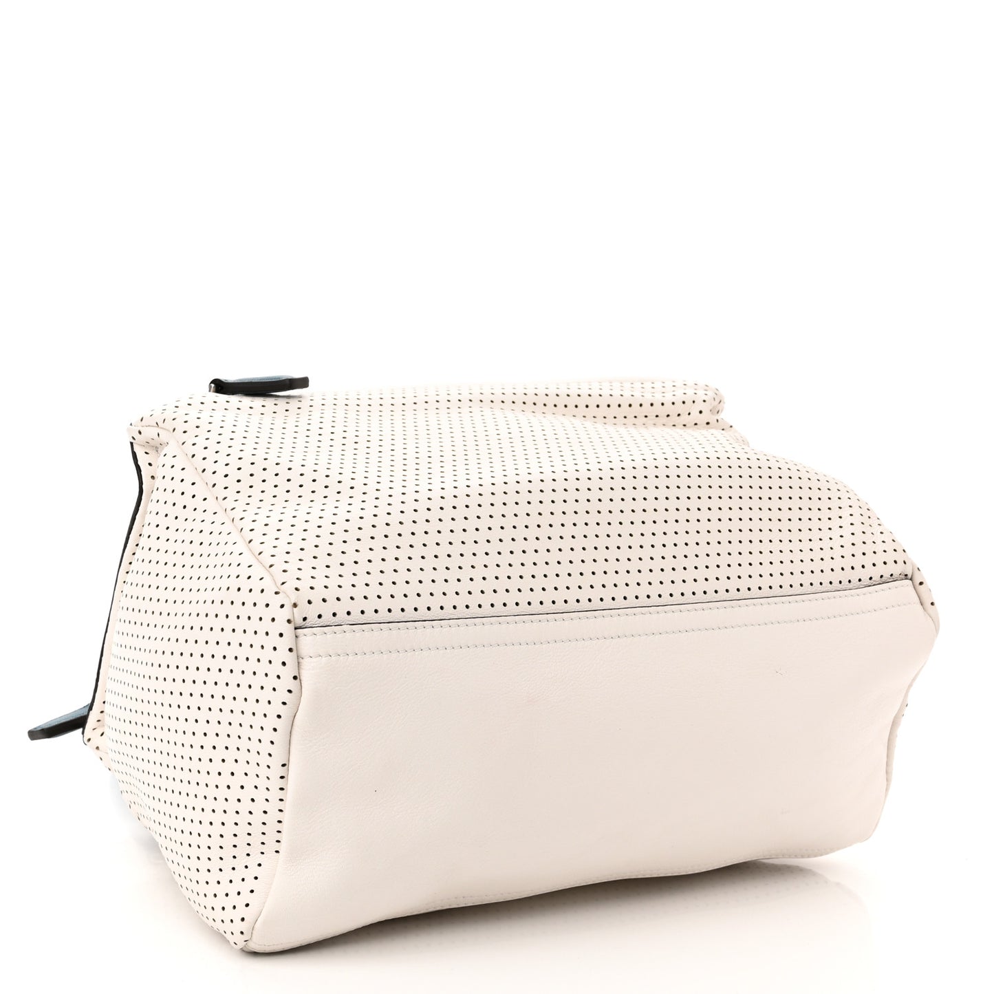 Lambskin Perforated Small Pandora White