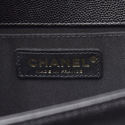 Chanel Caviar Quilted Medium Boy Flap Black 6 of 10
