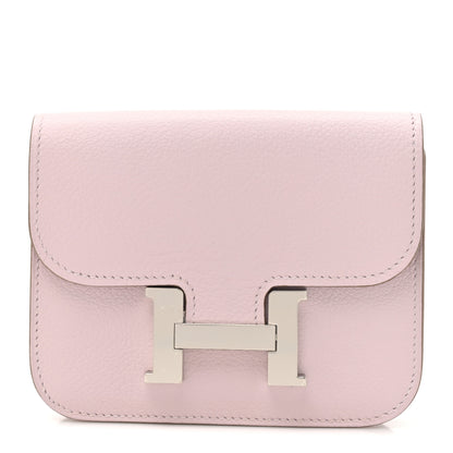 Hermes Evercolor Constance Slim Wallet Mauve Pale 1 of 10