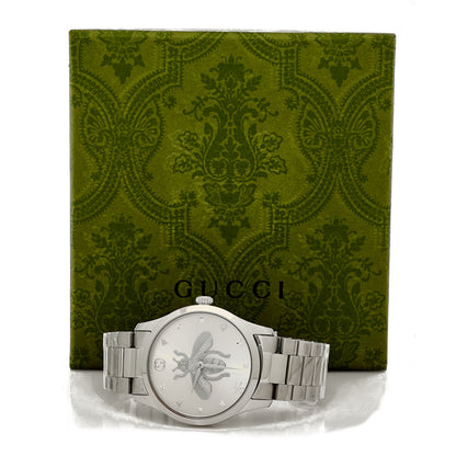 Gucci Stainless Steel 38mm G-Timeless Bee Quartz Watch 5 of 5