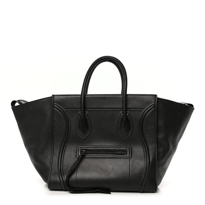 Celine Supple Calfskin Large Phantom Luggage Black 1 of 14