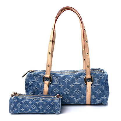 Louis Vuitton Monogram Denim Papillon Denim Blue 1 of 7