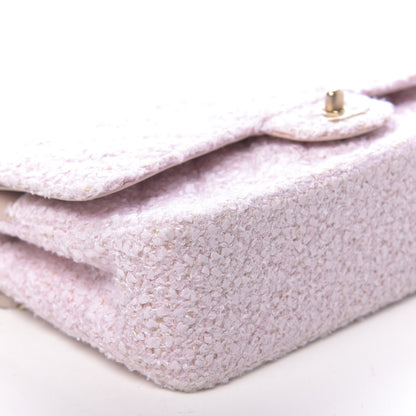 Chanel Tweed Medium Double Flap Pink 9 of 11